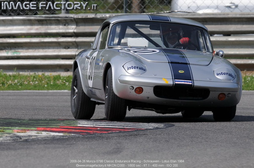 2008-04-26 Monza 0798 Classic Endurance Racing - Schrauwen - Lotus Elan 1964